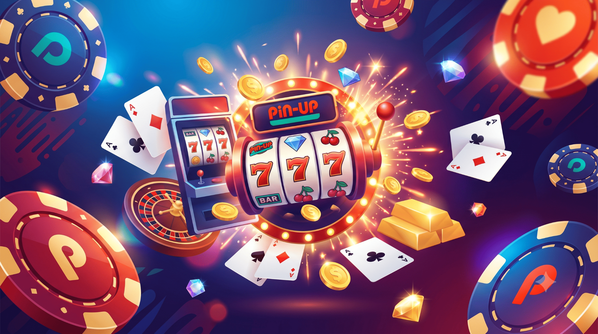 Sección de tragamonedas y juegos de casino